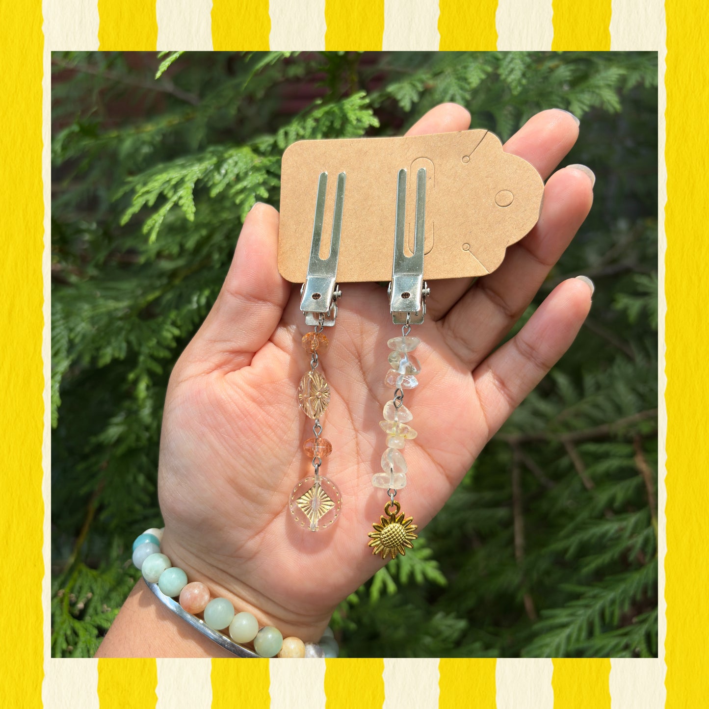 Sunshine hair clips 🌞🌅🌤️