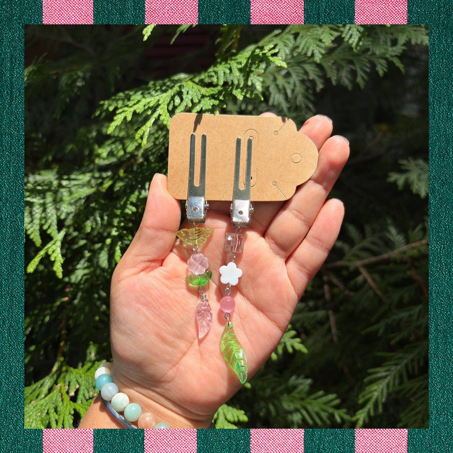 Spring time hair clips🌷🌿☀️