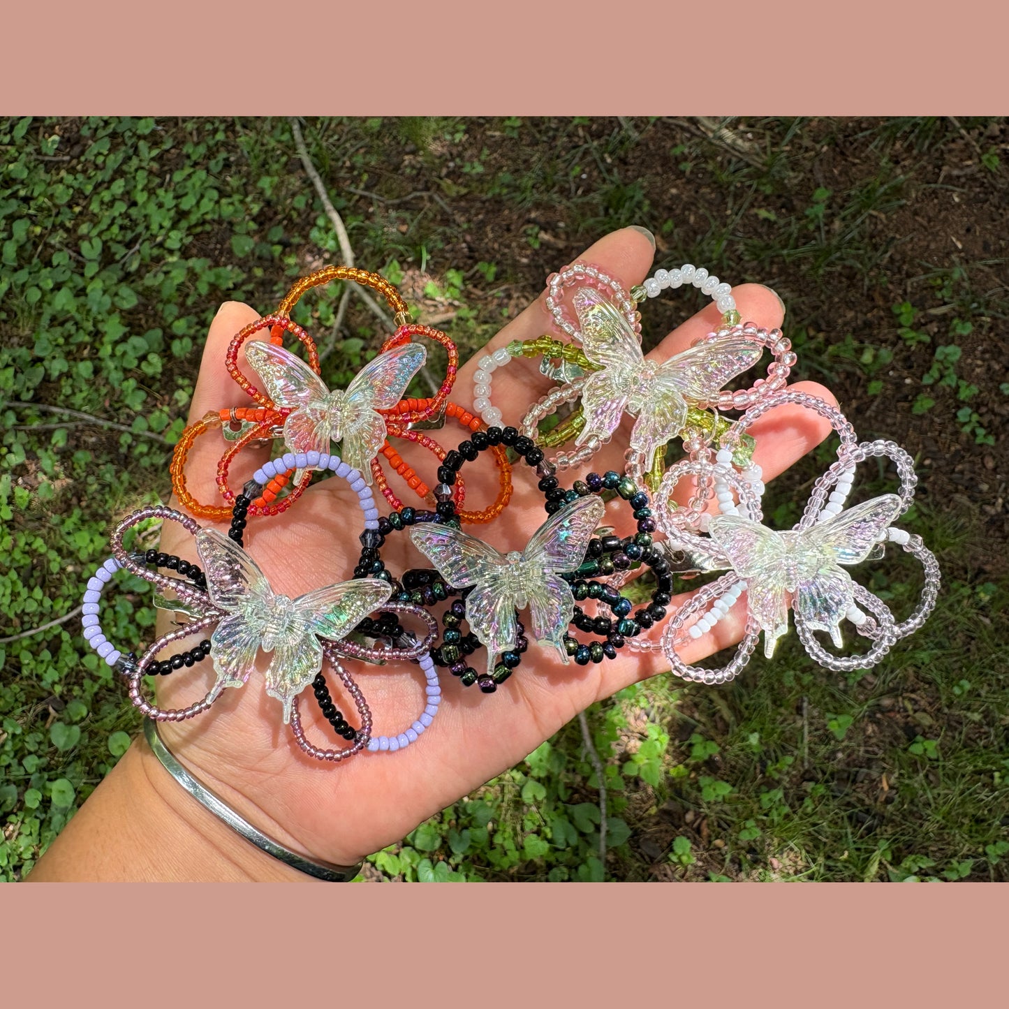 Butterfly hair clips