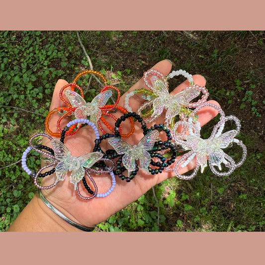 Butterfly hair clips