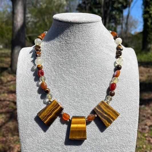 🐅🍂”333 lucky tigers” necklace🍂🐅