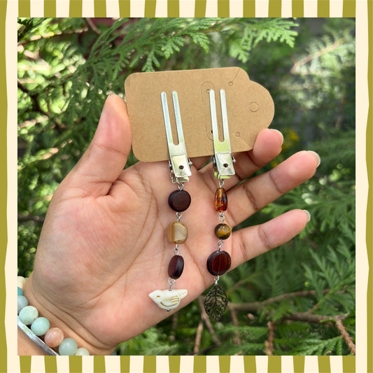 Autumn hair clips🍂🪿🍄‍🟫🍁