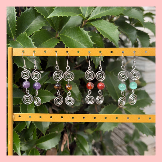 💫Double swirl earrings💫